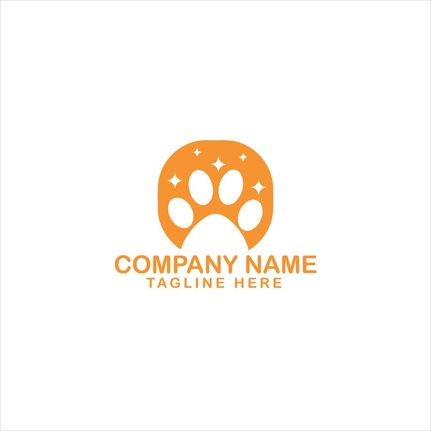 개와 고양이 템플릿 디자인 터와 함께 반려동물 관리 로고