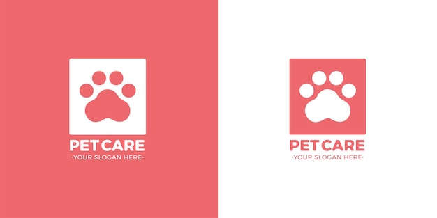 Logo dell'opera d'arte della pet care and love clinic