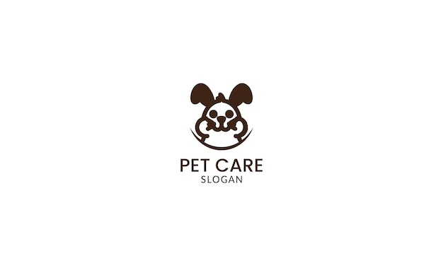 pet cares dedication showcased in vibrant vector logo design