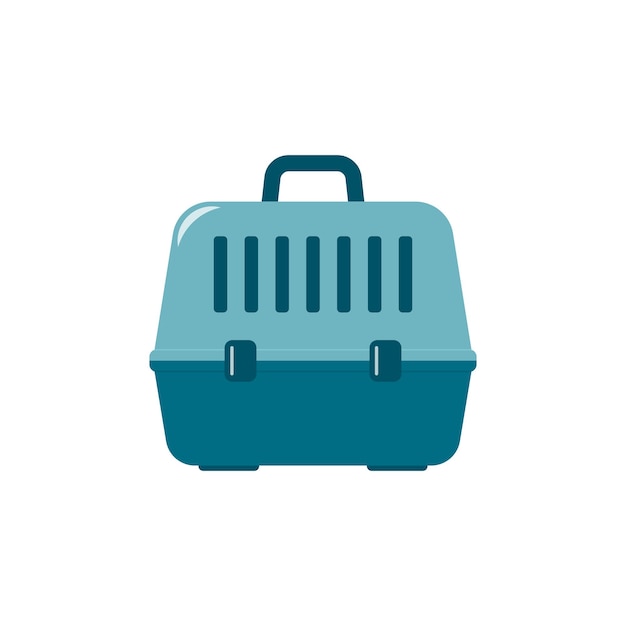 Pet carrier vector icon Carrying icon isolated on white