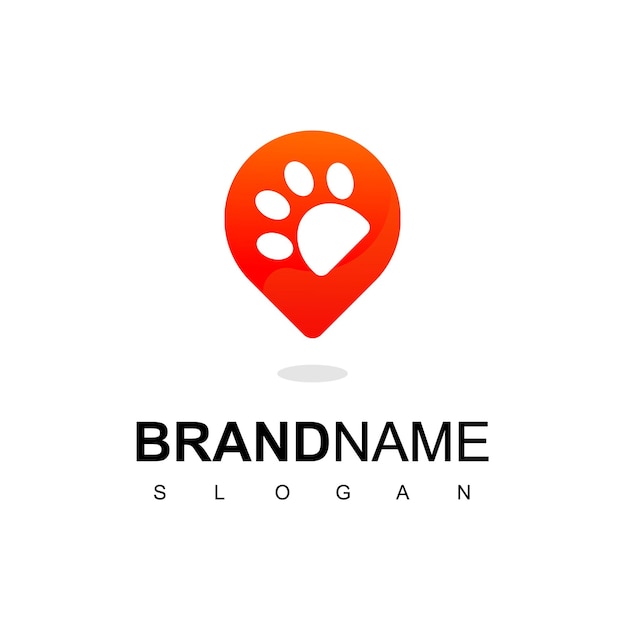 Pet center logo design template