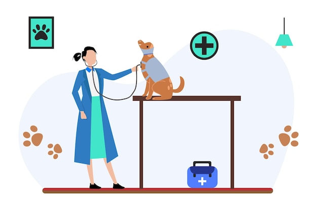 Pet Checkup Vector Illustratie