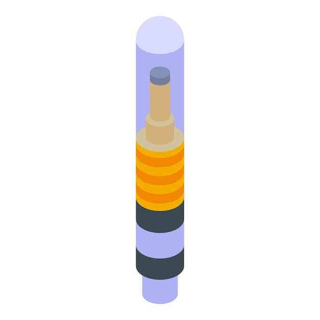 pet chip tube icon isometric vector reader id