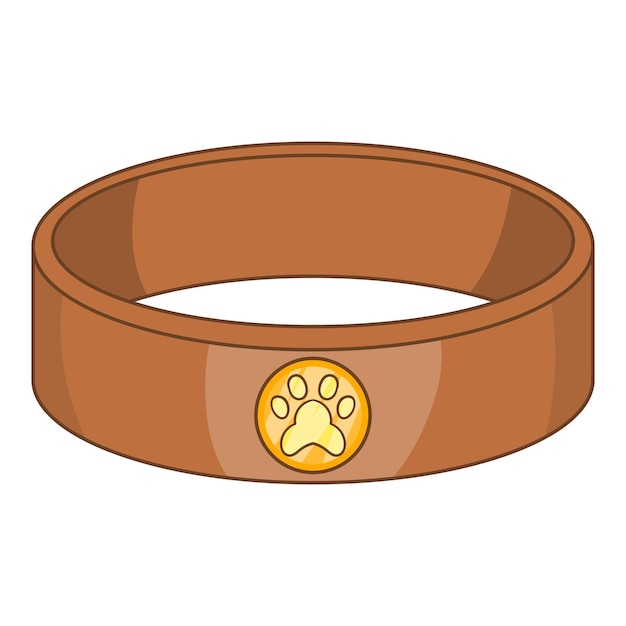 Pet collar icon cartoon illustration of pet collar vector icon for web