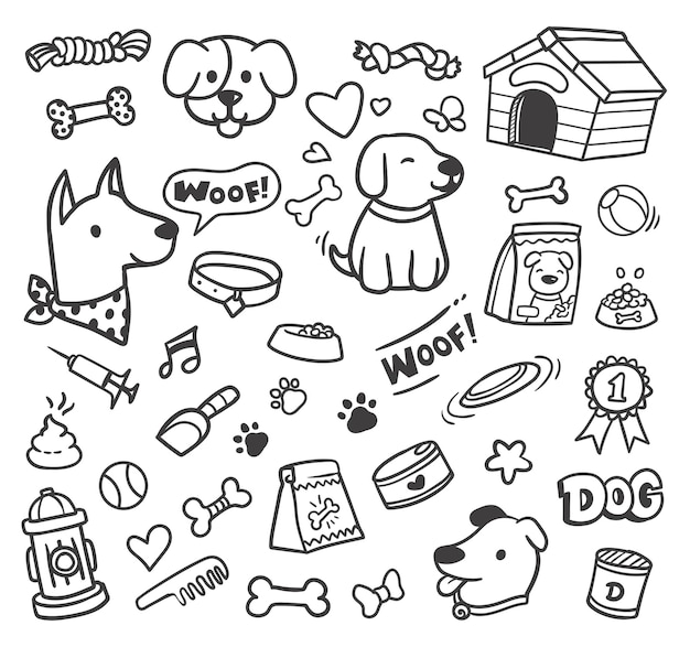 Pet dog food doodle