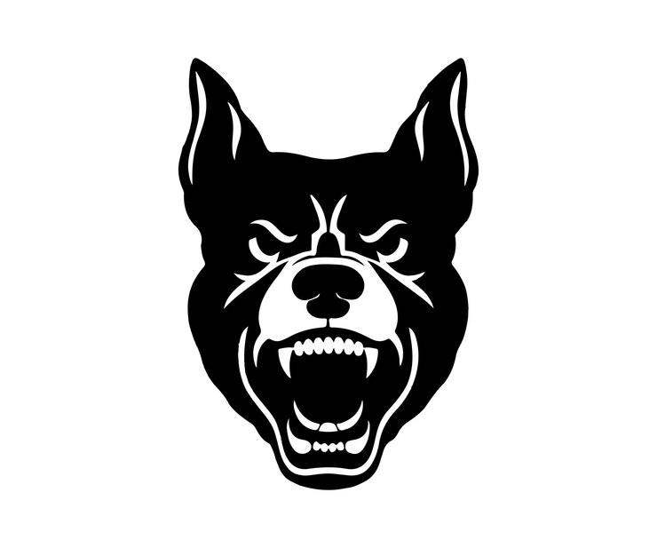 Vector pet dog icon symbol template for graphic and web design collection logo vector illustration hunting
