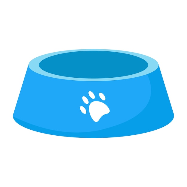 Pet food bowl Vector illustration