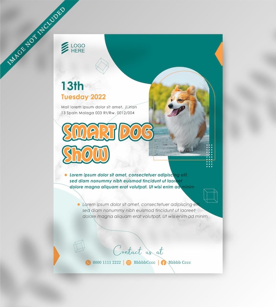 Pet food instagram social media poster template