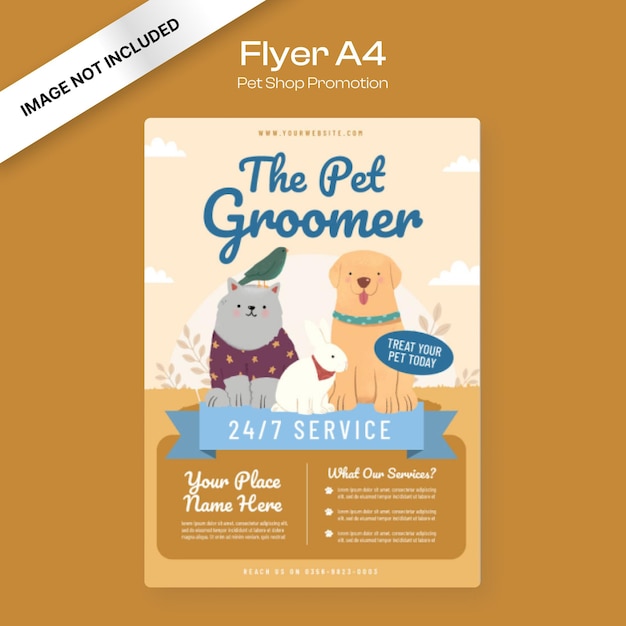 Pet Groomer Flyer Template