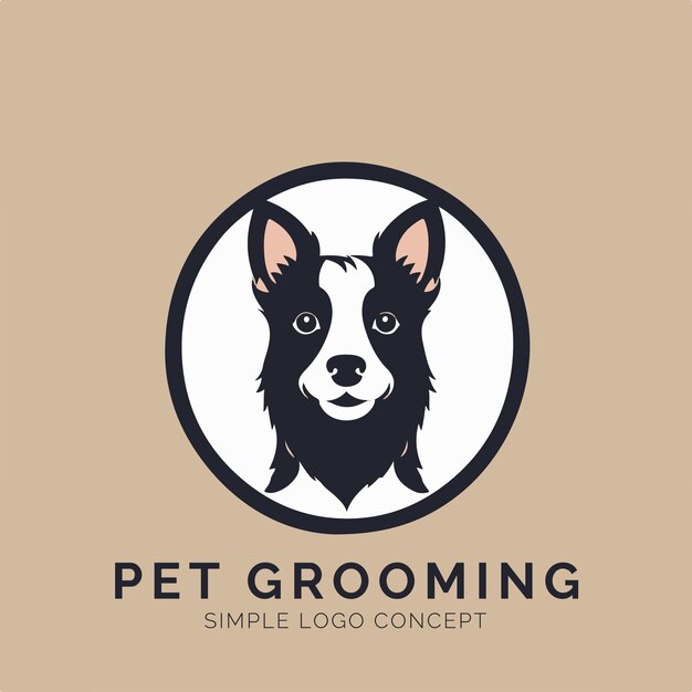 Pet Grooming Logo Concept for Company and Branding