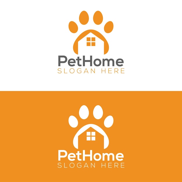 pet home logo vector template