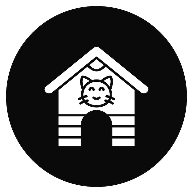 Vector pet house icon vector image can be used for family life