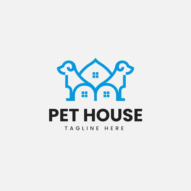 Pet House Logo Template