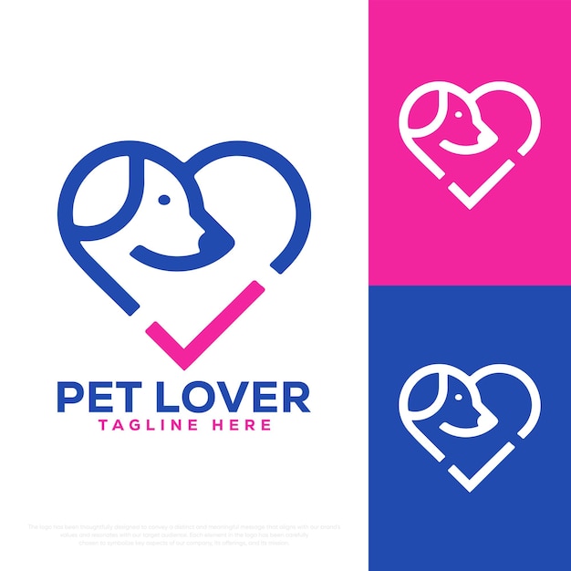 Vector pet logo dog logo vector logo templete