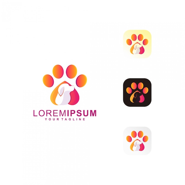 Pet paw premium-logo