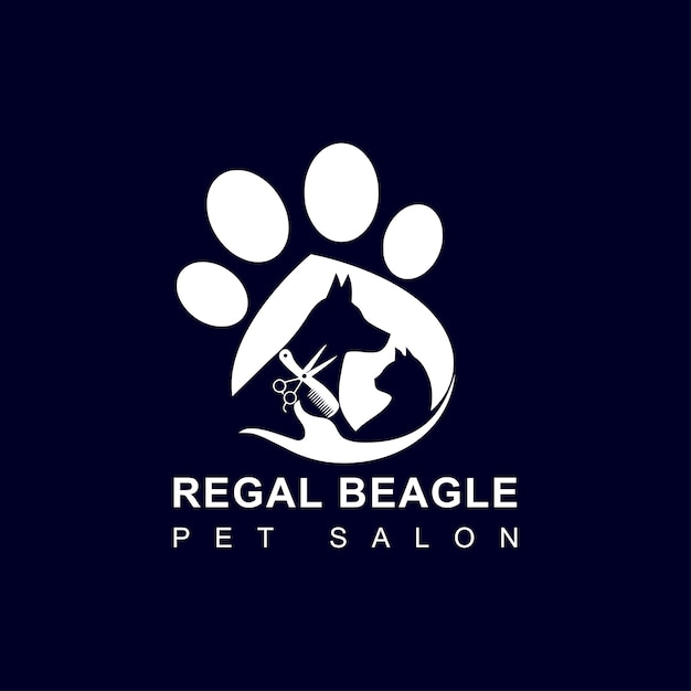 Vector pet salon logo