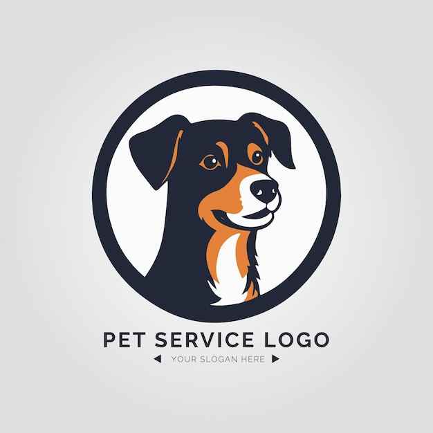 Pet Service Logo Concept for Company and Branding