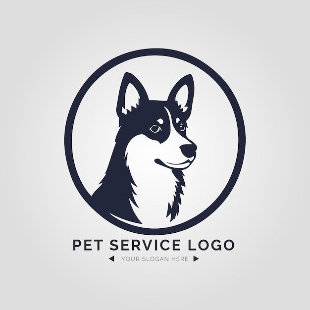 Pet Service Logo Concept for Company and Branding