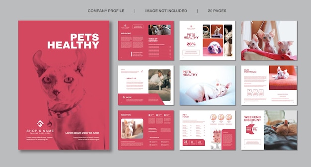 Vector pet shop catalogue