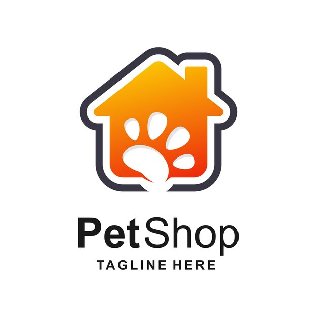 Pet shop logo design concept