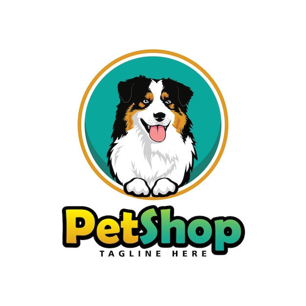 Pet shop logo illustration