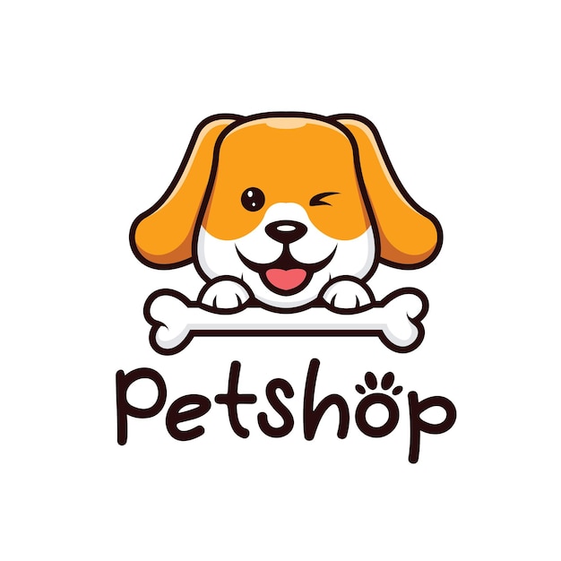 ペット ショップのロゴのベクトルのデザイン テンプレート