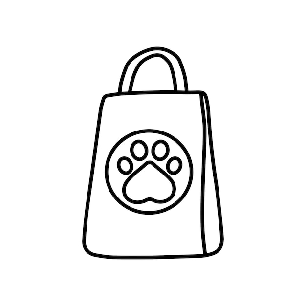 Pet Shop Shopping Bag Icon