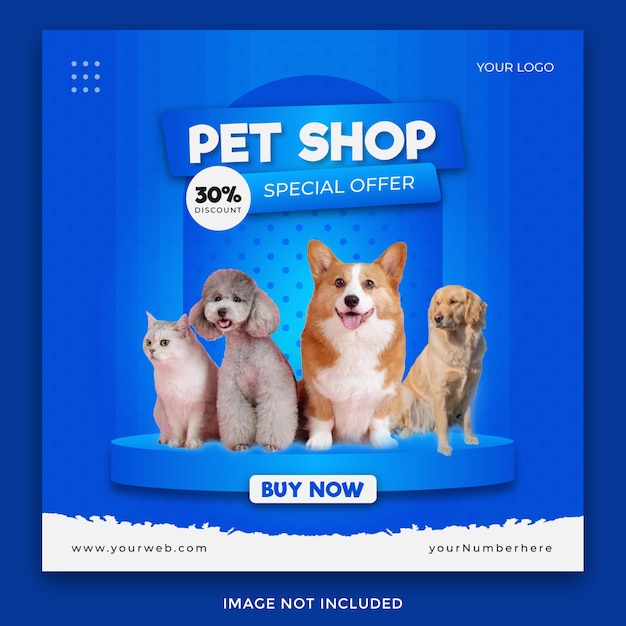 Pet shop social media posts