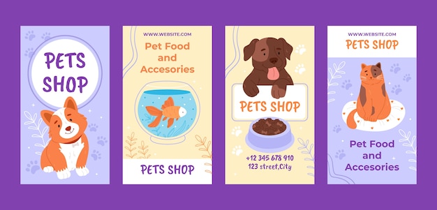 Pet shop template design