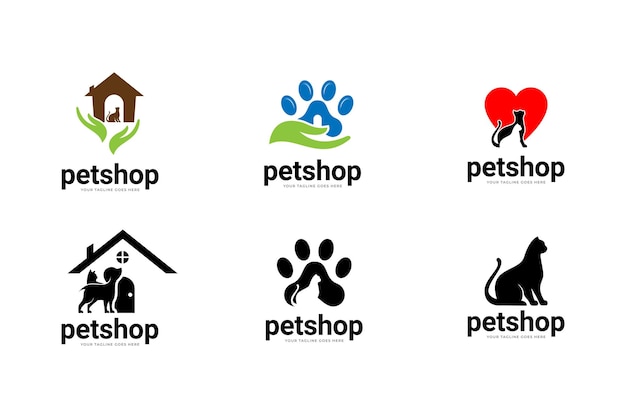 Pet Shop Vector Logo Illustration is een schone en professionele logo-sjabloon.