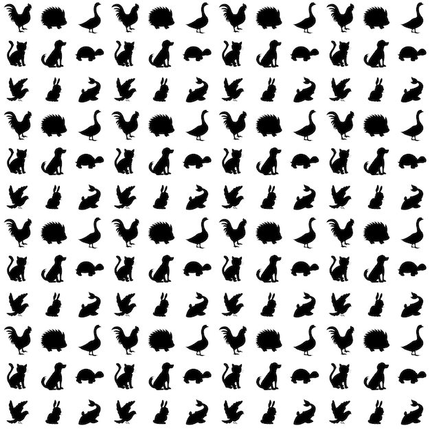 Pet silhouette pattern