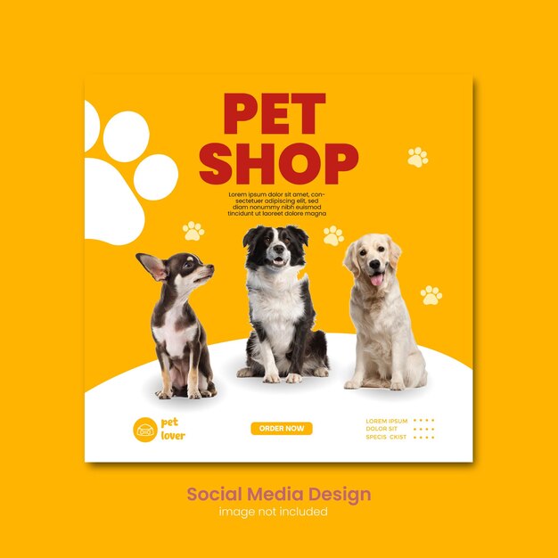 Pet Social Media Post Design