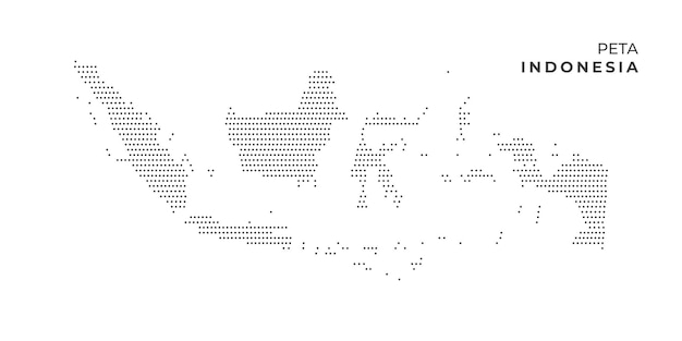 벡터 페타 인도네시아 또는 인도네시아 또는 인도네시아 지도 그림의 지도