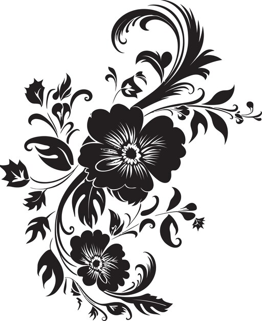 Vector petalperfection creative floral logo craft botanicbloom vector floral design