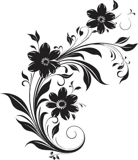 Vector petalsenvision nexus artistic floral emblem botanicbloom matrix crafting floral icons