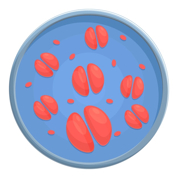 Petri dish analysis icon Cartoon of Petri dish analysis vector icon for web design isolated on white background