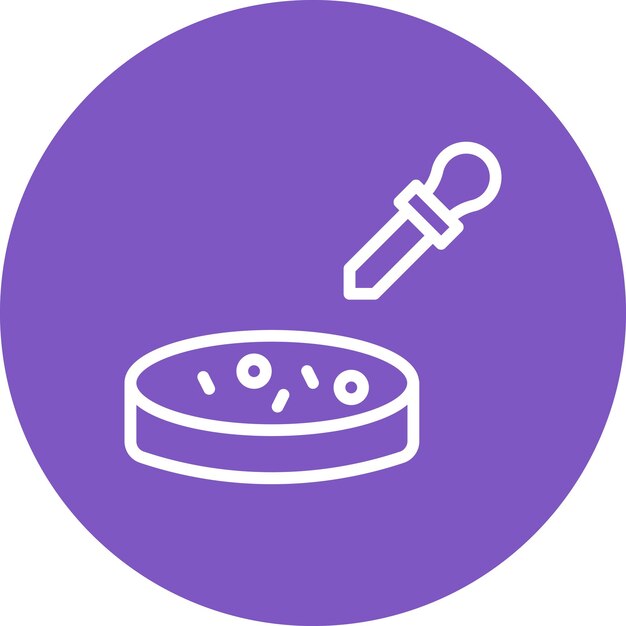 Petri Dish vector icoon illustratie van Onderzoek en Wetenschap iconset