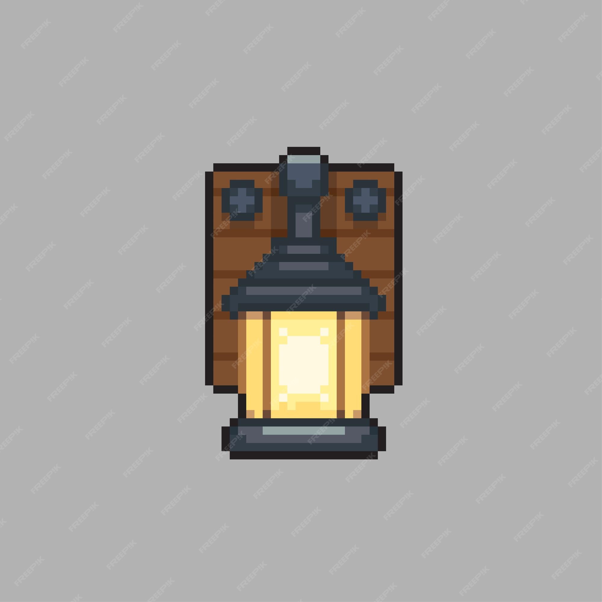 metal kerosene lamp game pixel art vector illustration 23874601 Vector Art  at Vecteezy