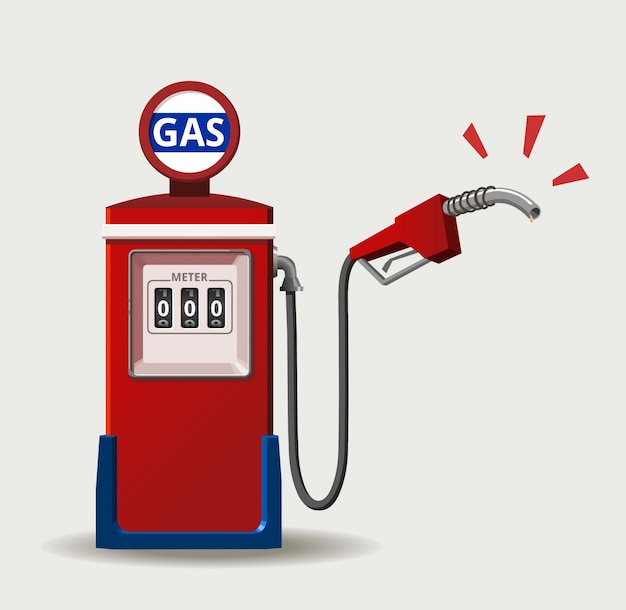 Vector petrol station design