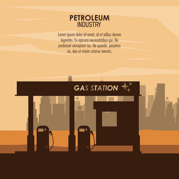 Concetto di industria petrolifera