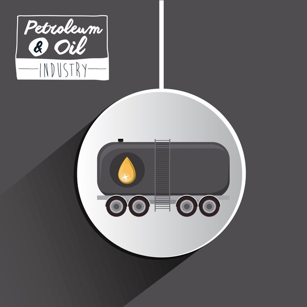 Petroleum and Oil concept with industry icons 