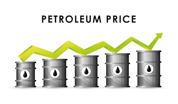 Petroleum and oil prices design.