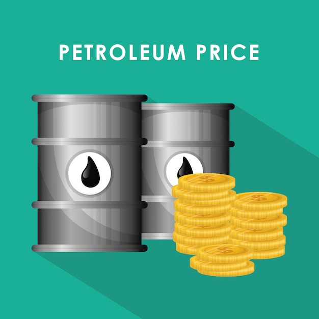 Petroleum and oil prices design.