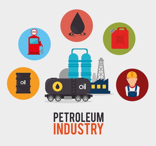 Petroleum ontwerp.