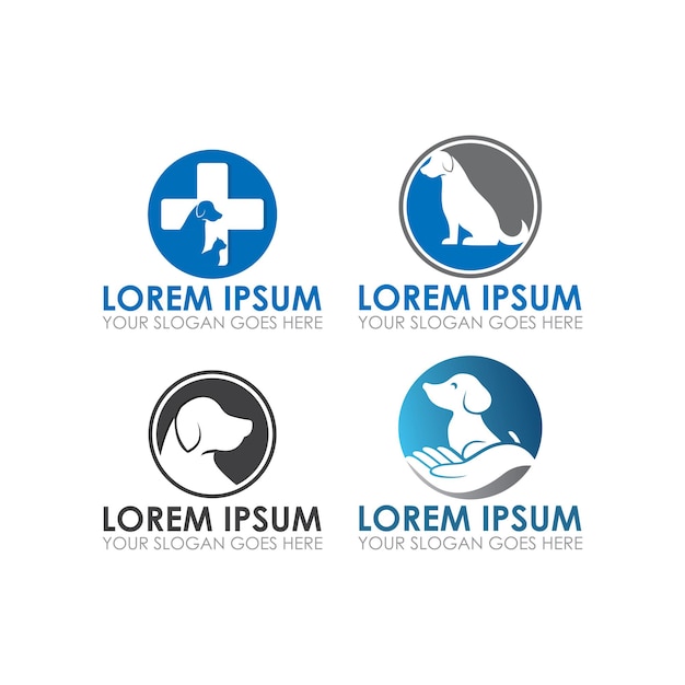 Vector pets care logo , veterinary logo