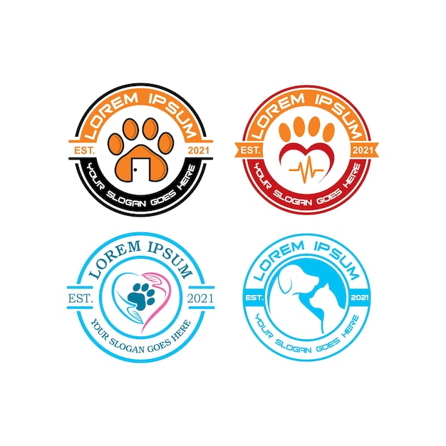 логотип по уходу за домашними животными ветеринарный логотип