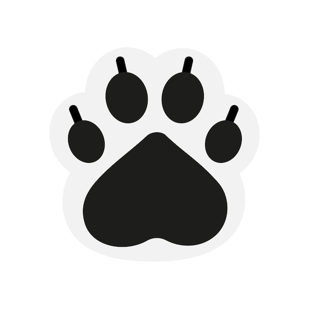 Pets dogs and cats paw prints