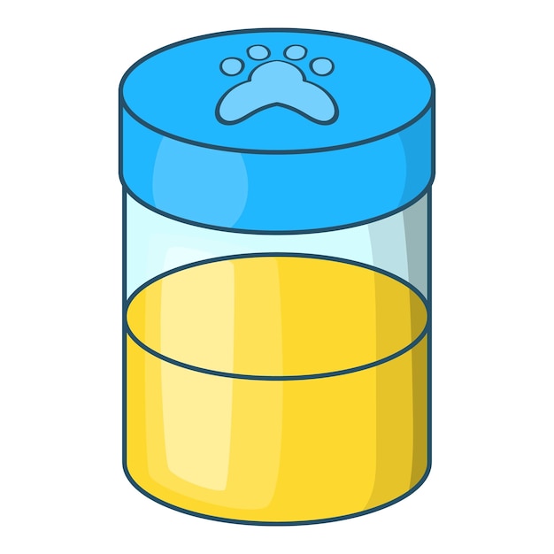 Pets urine sample icon cartoon illustration of pets urine sample vector icon for web