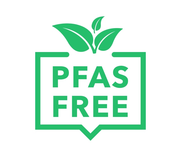 PFAS gratis label icoon symbool Juiste voeding gezond eten