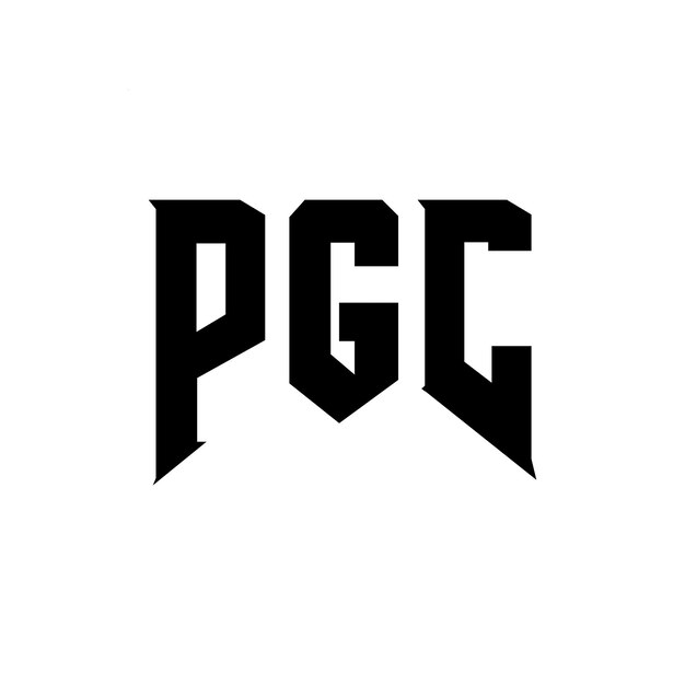 PGC letter logo design for technology company PGC logo design black and white color combination PGC logo PGC vector PGC design PGC icon PGC alphabet PGC typography logo design